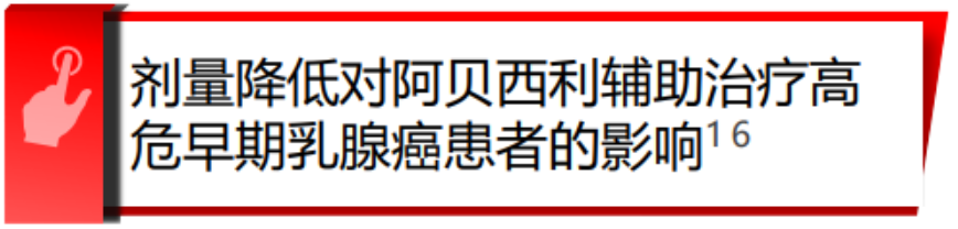 monarchE研究在2023 ESMO大会上公布的剂量降低对阿贝西利辅助治疗高危早期乳腺癌患者有什么影响